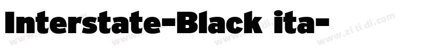 Interstate-Black ita字体转换